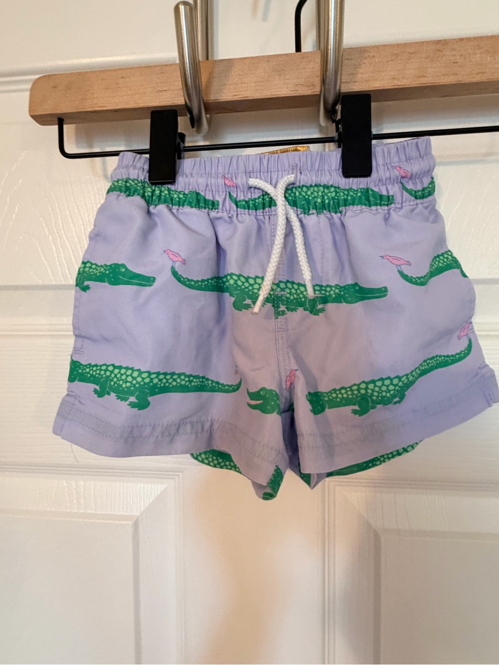 Tortola swim trunks in a Lauderdale Lavender alligator